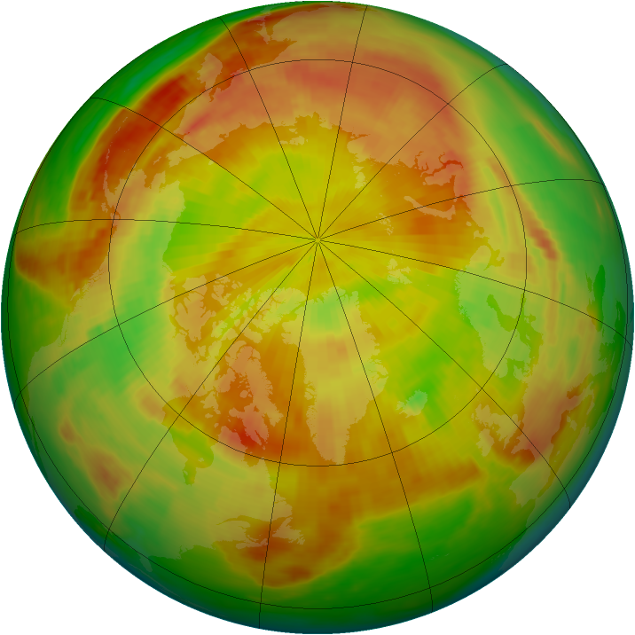 Arctic ozone map for 17 May 1980